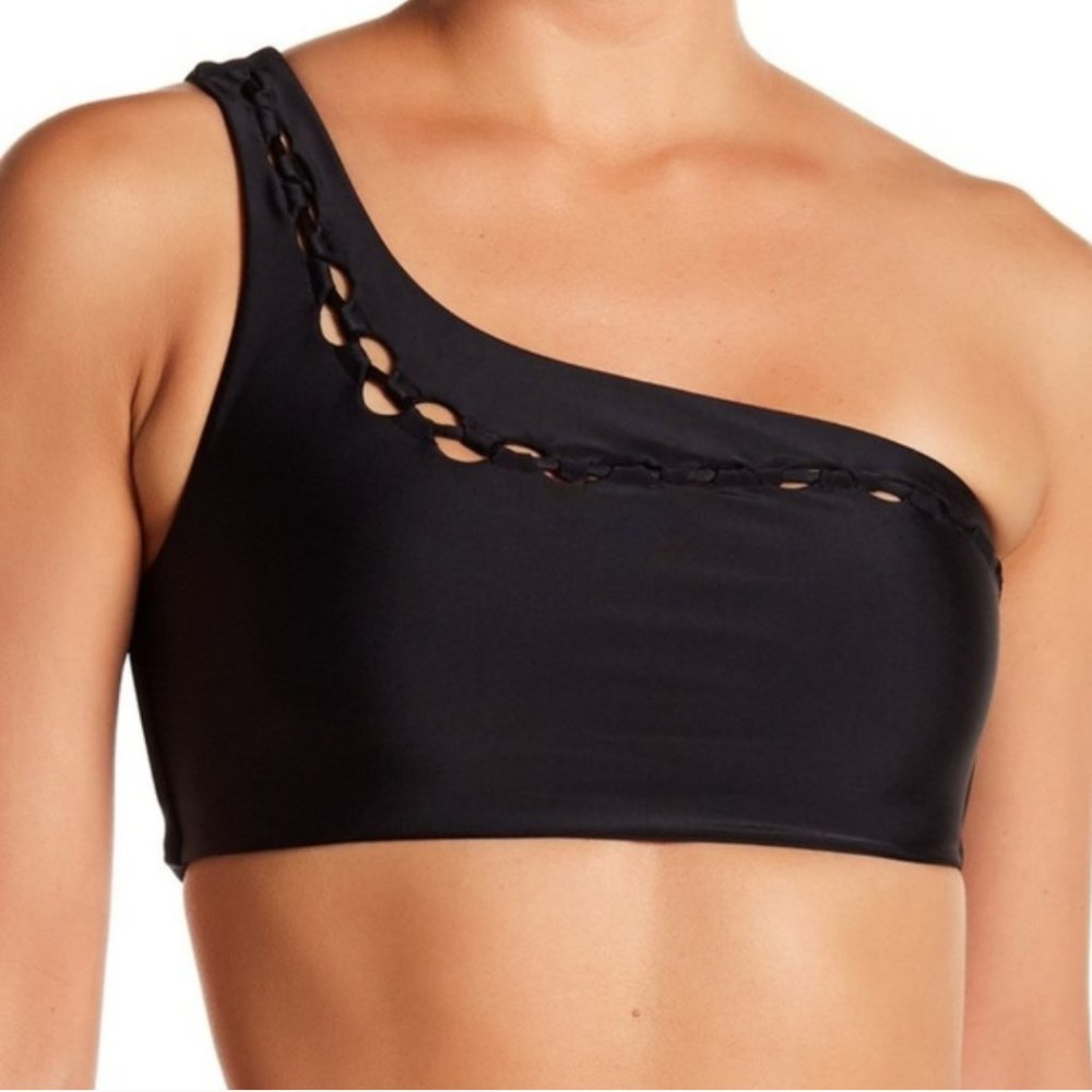 MIKOH Hukilau One Shoulder Bikini Top NWOT